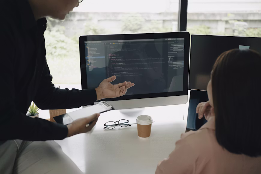Developers collaborating